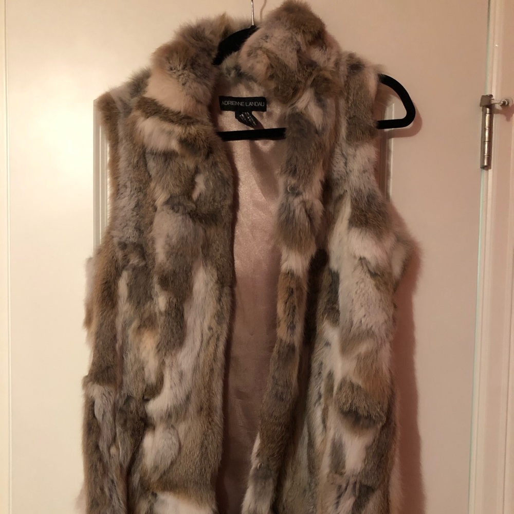 Real rabbit fur vest. Perfect condition!